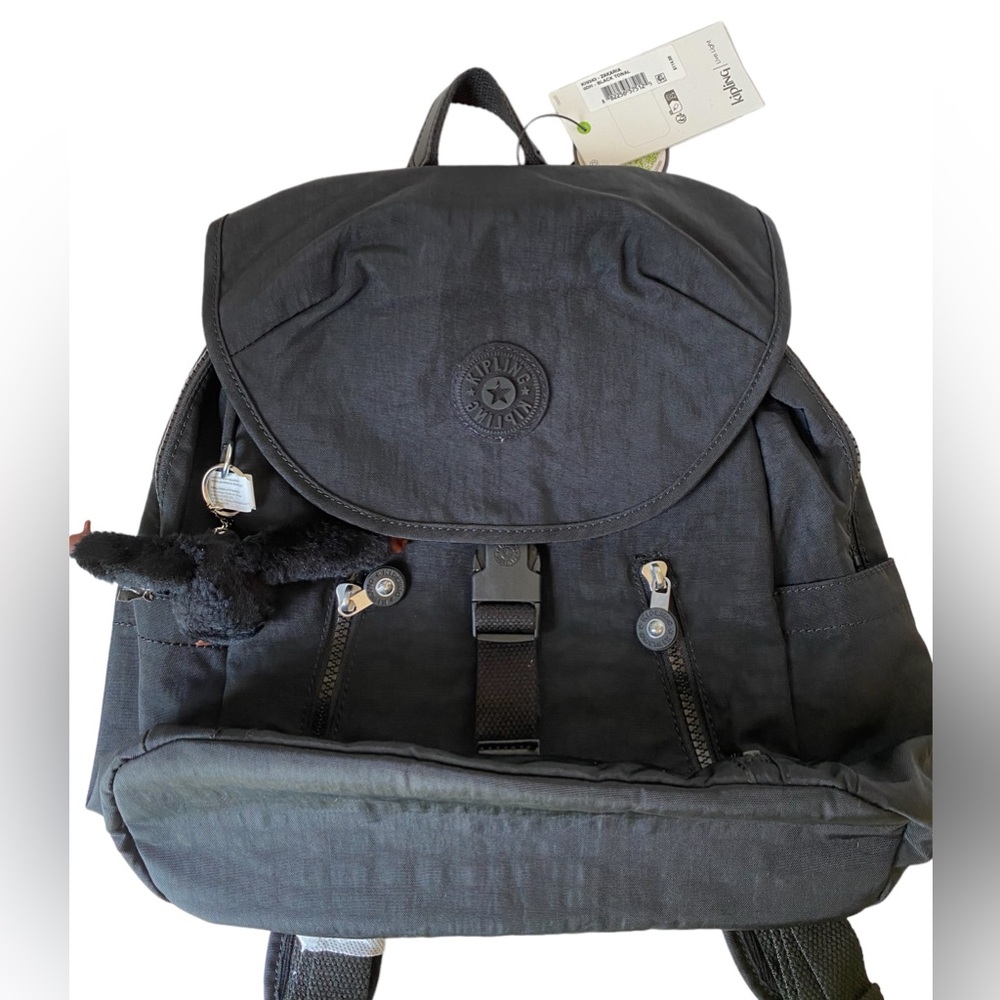 Kipling Zakaria Backpack Black Tonal New